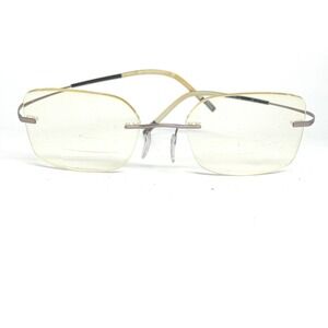 Silhouette Titan Rimless Eyeglasses Brown Beige Frame Austria 21711